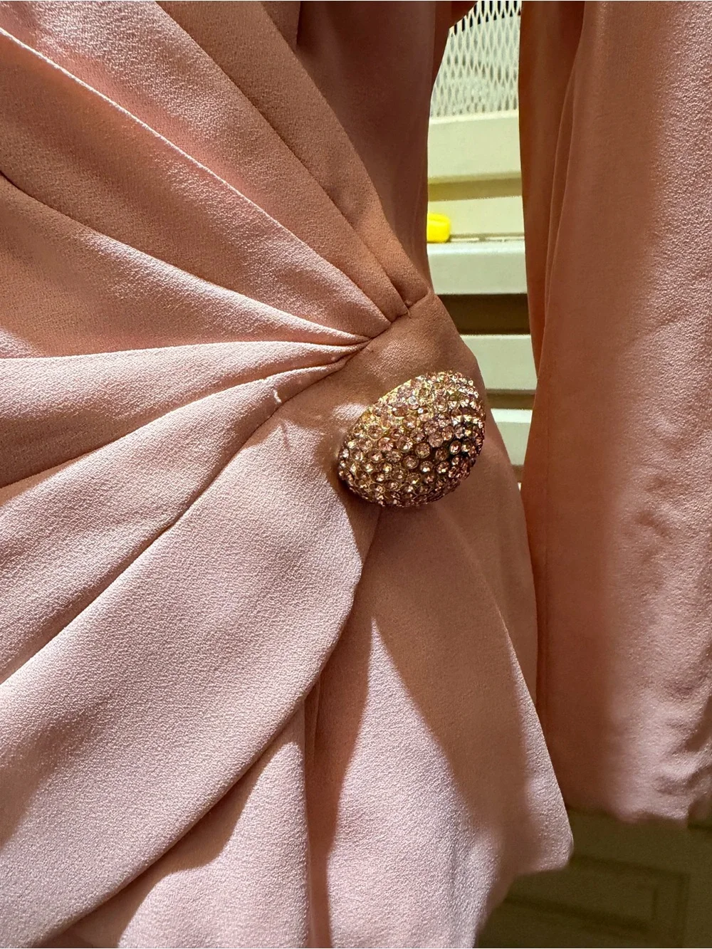 Rare Vintage John Anthony Draped Rhinestone 2Pc Skirt Suit